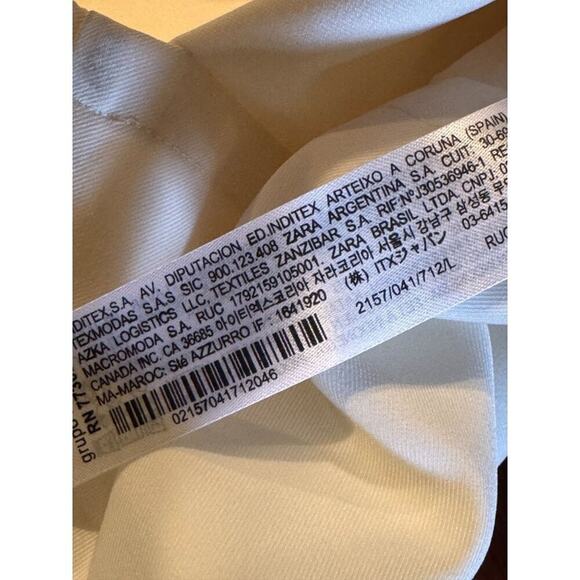 Zara Womens Cream Sleeveless Jumpsuit With Belt & Button Detail Size L - Picture 13 of 16